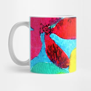 Flowers Watercolour Painterly Loose Vibrant Mug